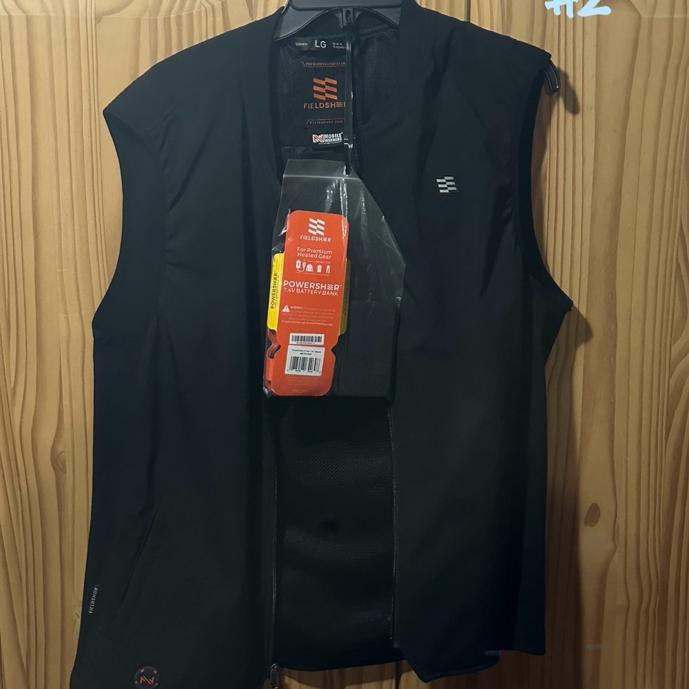 Field & Stream Black Vest Casual Outerwear, FIELDSHEER